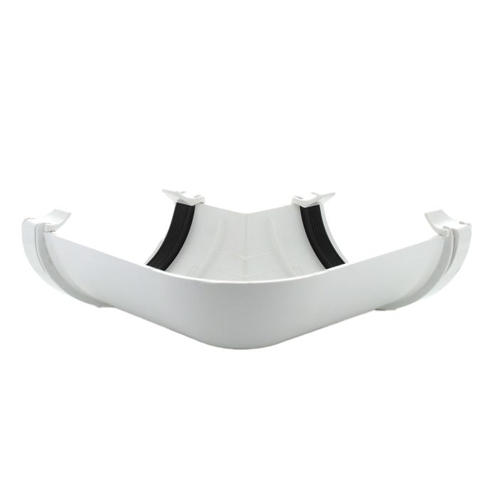 Hunter 112mm Half Round Gutter 90 Degree Angle White main product photo