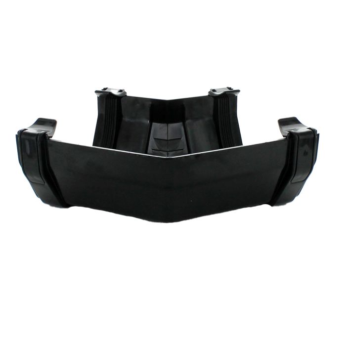 Hunter 114mm Squareflo Gutter 120 Degree Corner Black/White main product photo