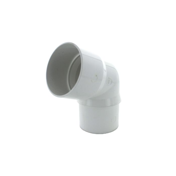 Hunter 68mm Round Downpipe 112.5 Degree Bend - White main product photo