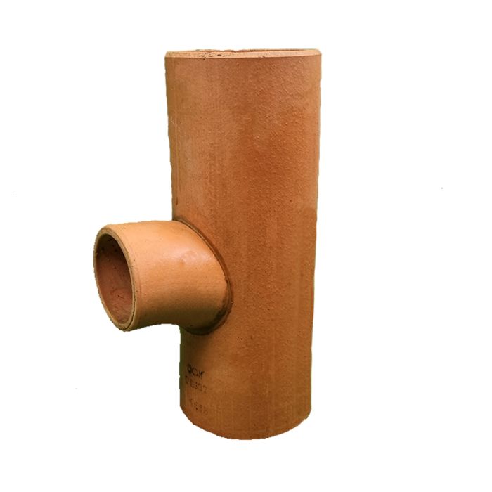 Hepworth SuperSleve Clay Drainage Junction - Plain Ended - 150mm x 100mm - 90 Degree - SJ2/2 main product photo