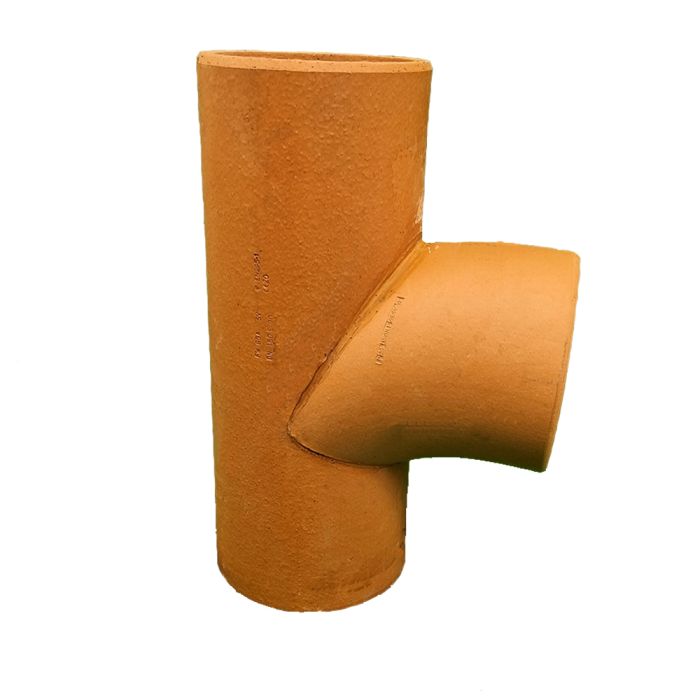 Hepworth SuperSleve Clay Drainage Junction - Plain Ended - 150mm x 150mm - 90 Degree - SJ2/3 main product photo