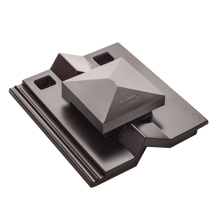 Klober High Flow Roof Tile Vent - Redland Delta - 15,000mm² Free Vent Area - Brown main product photo