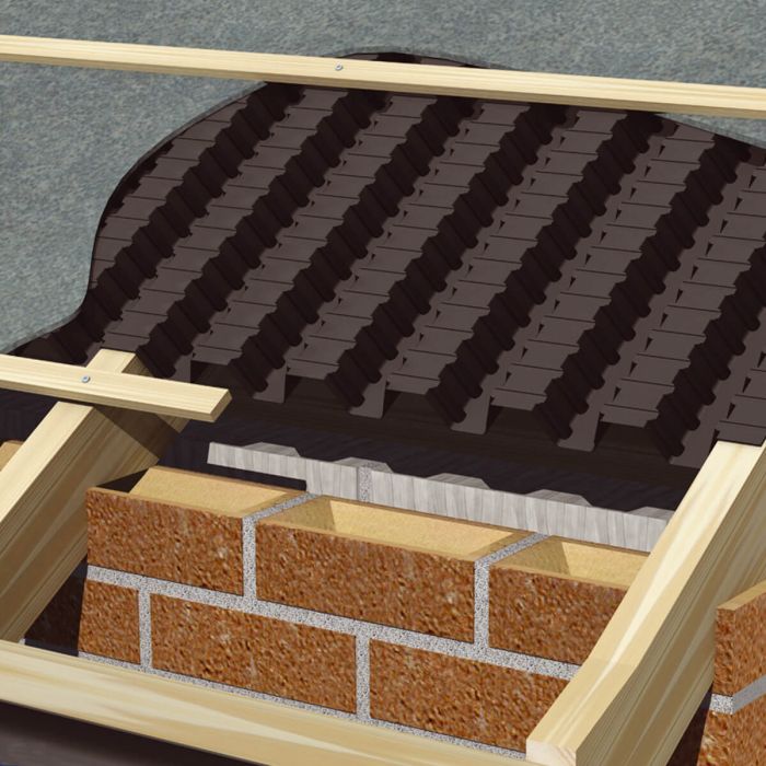 Manthorpe G502 Continuous Rafter Roll Eaves Panel Vent - 650mm x 6m main product photo