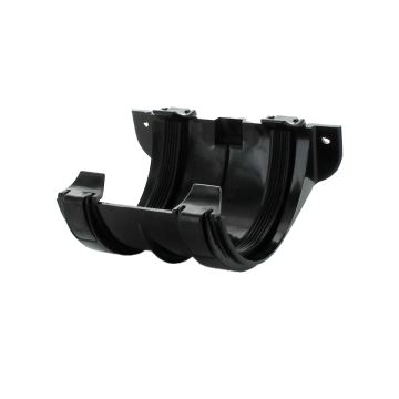 Hunter 112mm Half Round Gutter Joint Bracket Black