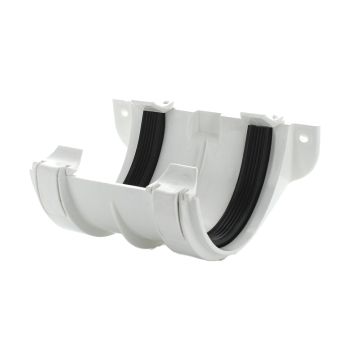 Hunter 112mm Half Round Gutter Joint Bracket White