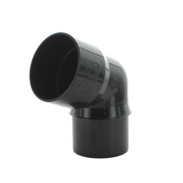 Kayflo 68mm Round Downpipe 112.5 Degree Bend Black