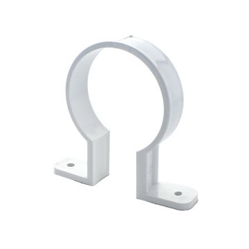 Hunter 68mm Round Downpipe 2 Hole Bracket White