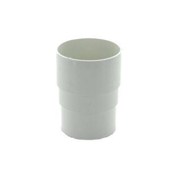 Hunter 68mm Round Downpipe Connector White