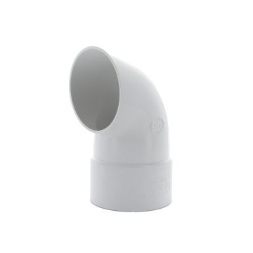 Hunter 68mm Round Downpipe Shoe White