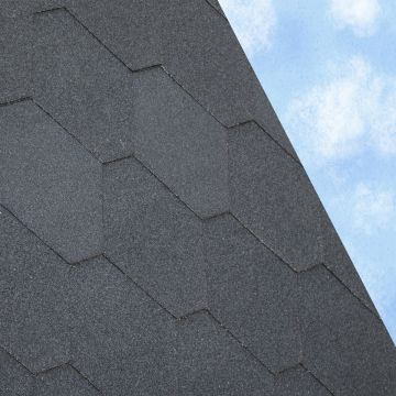 ARS Hexagonal Roof Felt Shingles 3 Square Metre Pack Black - from About Roofing Supplies Limited