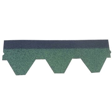 ARS Hexagonal Roof Felt Shingles 3 Square Metre Pack Green - from About Roofing Supplies Limited