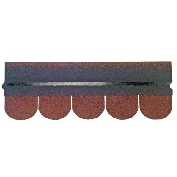 ARS Scalloped Roof Felt Shingles 3 Square Metre Pack Red - from About Roofing Supplies Limited