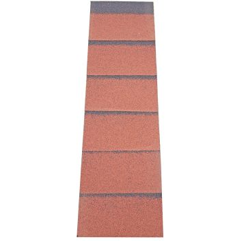 ARS Hip & Ridge Strip For Roof Felt Shingles 9 l/m Red - from About Roofing Supplies Limited