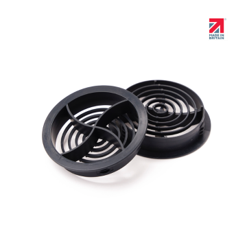 Easy Trim Circular Soffit Vent Black