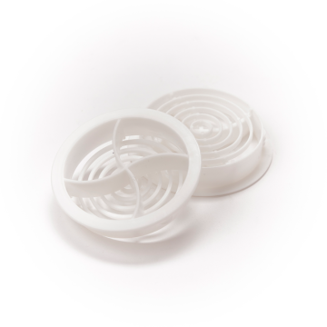 Easy Trim Circular Soffit Vent White