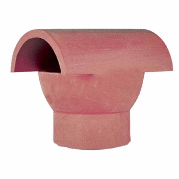 Clay Hood Top Chimney Roof Flue Insert 185mm Spigot Red - from About Roofing Supplies Limited
