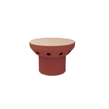 Clay Pepperpot Chimney Flue Roof Terminal 185mm Spigot Red  - from About Roofing Supplies Limited