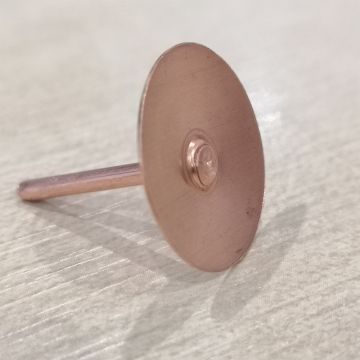 Copper Disc Rivets For Fibre Cement Roof Slates - Bag of 100 / Box of 1000