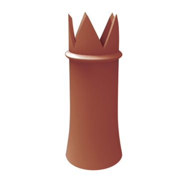 Crown Clay Chimney Pot 600mm Red - from About Roofing Supplies Limited