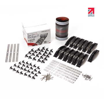 Dry Fix Vented Roll Out Roof Ridge Kit Covers 6 Linear Metres - from About Roofing Supplies Limited
