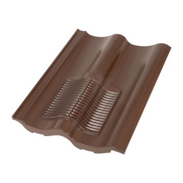 Klober Double Pantile Roof Tile Vent Brown - from About Roofing Supplies Limited