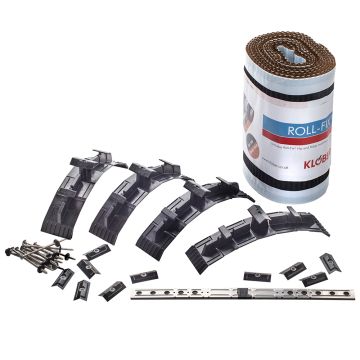 Klober Roll Fix Dry Fix Vented Roof Ridge Kit 5mtr Anthracite / Brown / Terracotta - from About Roofing Supplies Limited Klober Roll Fix Dry Fix Vented Roof Ridge Kit 5mtr Anthracite / Brown / Terracotta - from About Roofing Supplies Limited