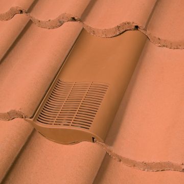 Klober Single Pantile Roof Tile Vent For Marley Anglia Plus Or Redland Norfolk Pantile Roof Tiles Granulated Brown
