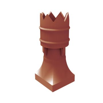 Leeds Bishop Clay Chimney Pot 900mm Red - from About Roofing Supplies Limited