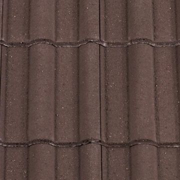 Redland Double Roman Concrete Interlocking Roof Tiles Colour 02 Granulated Brown - from About Roofing Supplies Limited