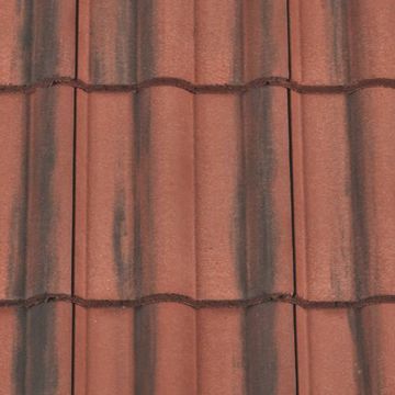 Redland Double Roman Concrete Interlocking Roof Tiles Colour 39 Farmhouse Red - from About Roofing Supplies Limited