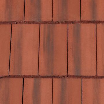 Redland Mockbond Mini Stonewold Flat Profile Concrete Roof Tiles Col 39 Farmhouse Red - from About Roofing Supplies Limited