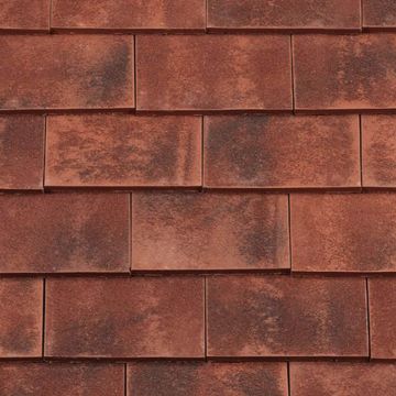 Redland Rosemary Classic Machine Made Clay Plain Roof Tile Col 91 Burnt Blend - from About Roofing Supplies Limited