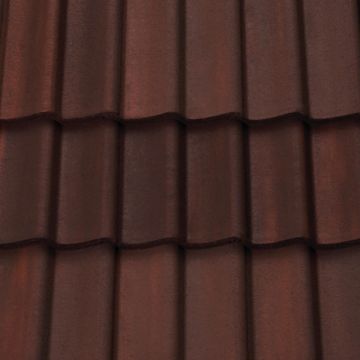 Sandtoft Double Pantile Concrete Interlocking Roof Tiles Dark Heather - from About Roofing Supplies Limited