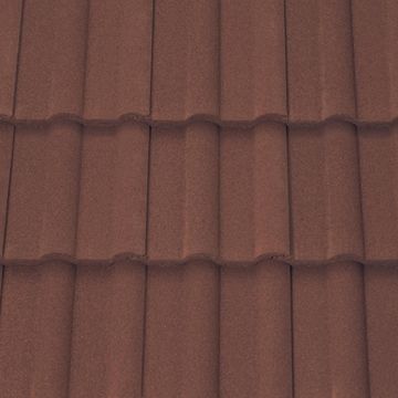 Sandtoft Double Pantile Concrete Interlocking Roof Tiles Mottled Red - from About Roofing Supplies Limited