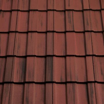 Sandtoft Lindum Concrete Interlocking Roof Tile Rustic Red - from About Roofing Supplies Limited