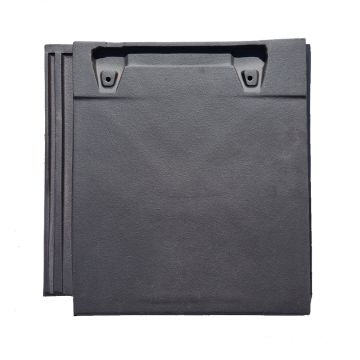Sandtoft 20/20 Interlocking Clay Roof Tile Right Hand Verge Tile And Half Antique Slate - from About Roofing Supplies Limited