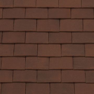 Sandtoft Barrow Handcrafted Clay Plain Roof Tile Dark Rusper - from About Roofing Supplies Limited