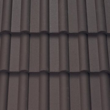 Sandtoft Double Roman Concrete Interlocking Roof Tiles Brown - from About Roofing Supplies Limited