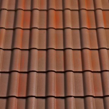 Sandtoft Double Roman Concrete Interlocking Roof Tiles Dark Heather - from About Roofing Supplies Limited