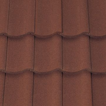 Sandtoft Shire Concrete Pantile Mottled Red - from About Roofing Supplies Limited