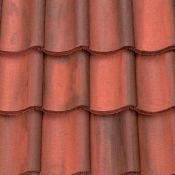 Sandtoft Shire Concrete Pantile Rustic Red - from About Roofing Supplies Limited