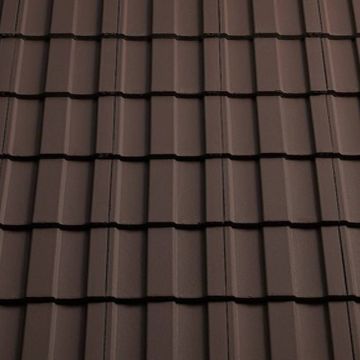 Sandtoft Standard Pattern Concrete Roof Tiles Smooth Brown - from About Roofing Supplies Limited