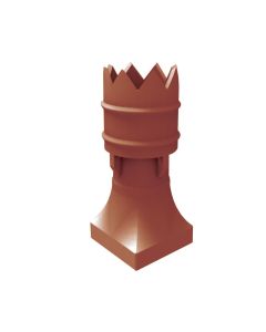 Leeds Bishop Clay Chimney Pot 600mm / 750mm / 900mm Red / Buff / Blue Black / Glazed - from About Roofing Supplies Limited